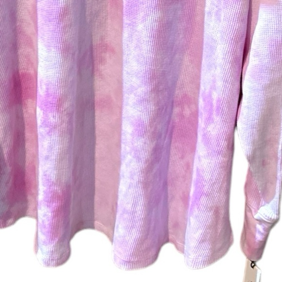 Calvin Klein Performance Womens Plus Casual Tie-Dye Turtleneck Top - Picture 5 of 14